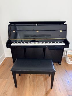 Weber Upright Piano w/ Bench | Gloss Black | Beautiful Condition