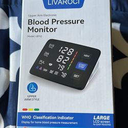 Blood Pressure Monitor Upper Arm Big LCD Backlit Screen Auto