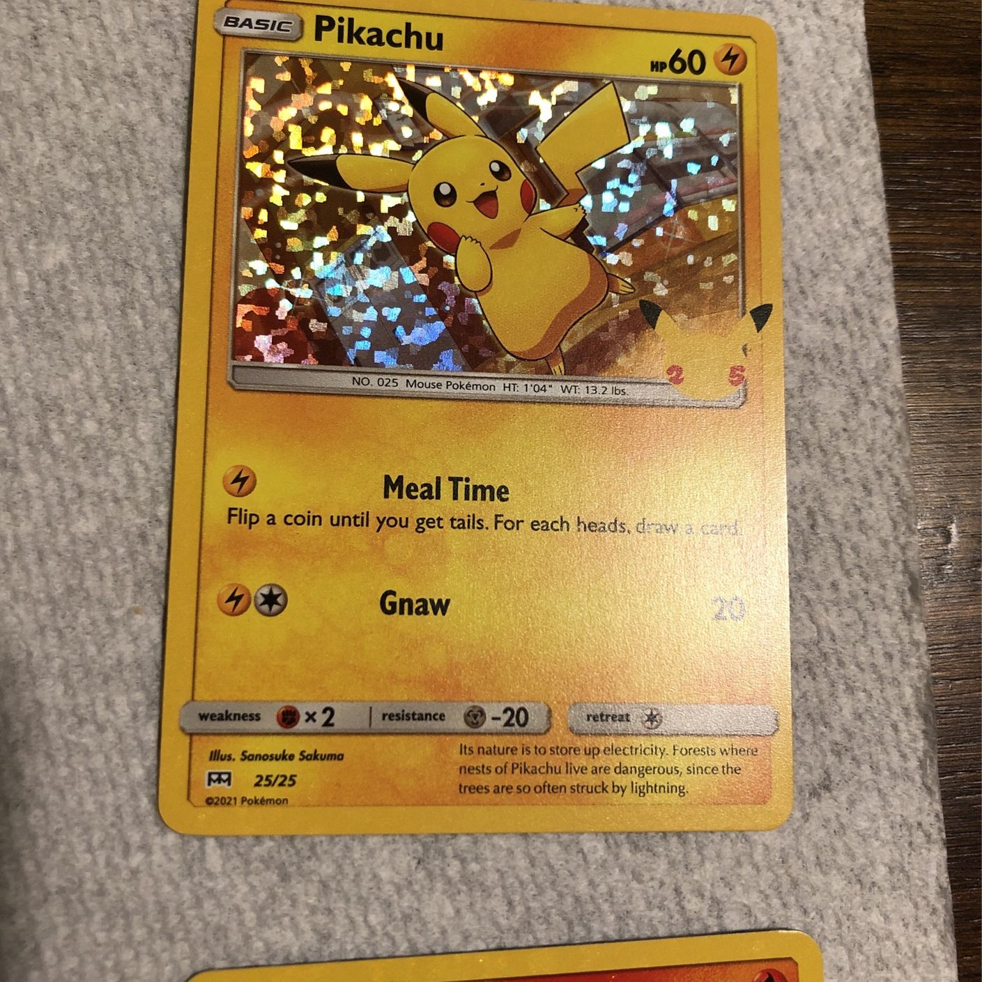 Holo Pikachu Card! OBO