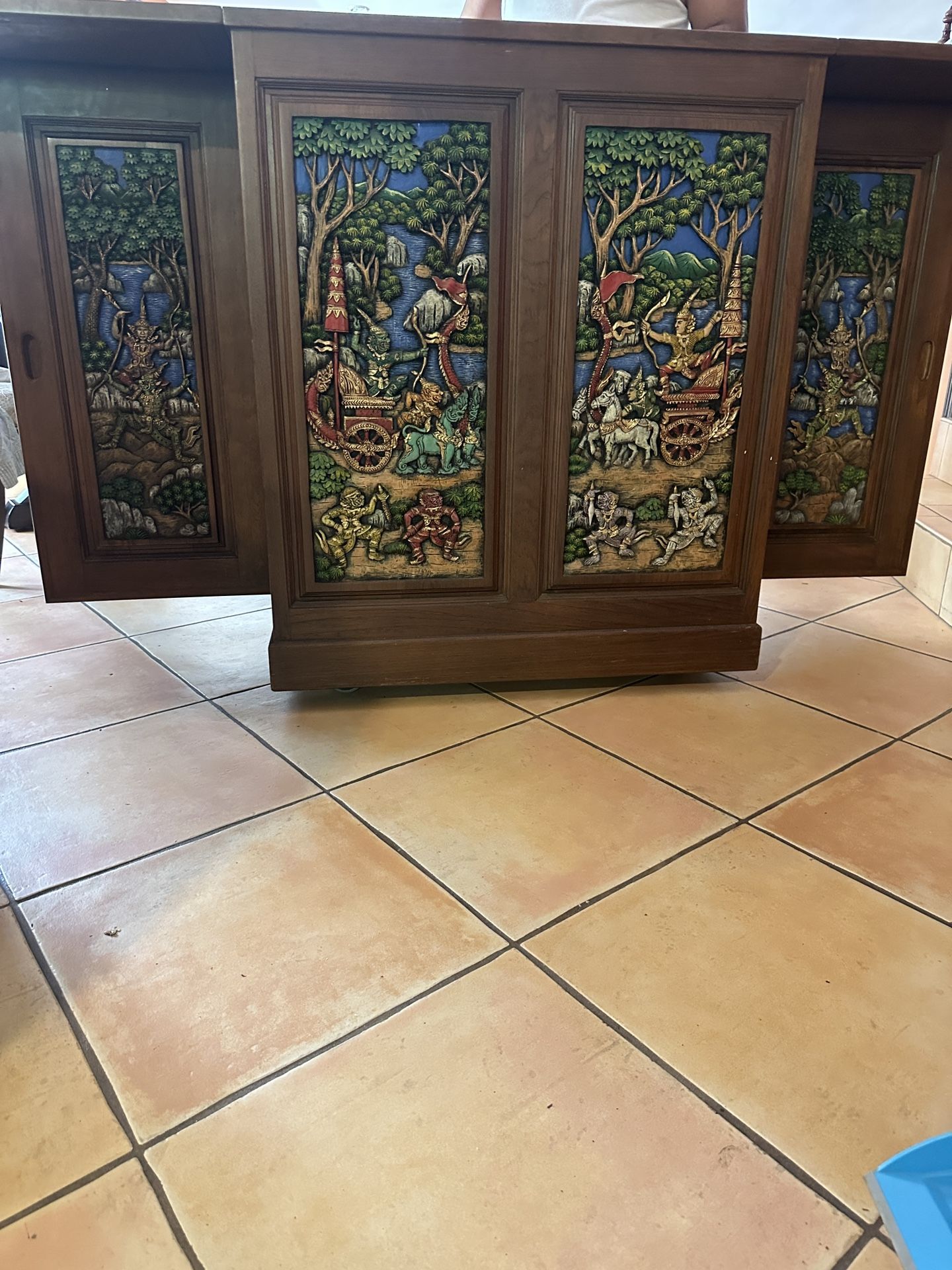 Handcrafted Bar Cabinet From Thailand  
