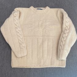 Mens 100 Pct Wool Ralph Lauren Sweater (shrunk In Wash)