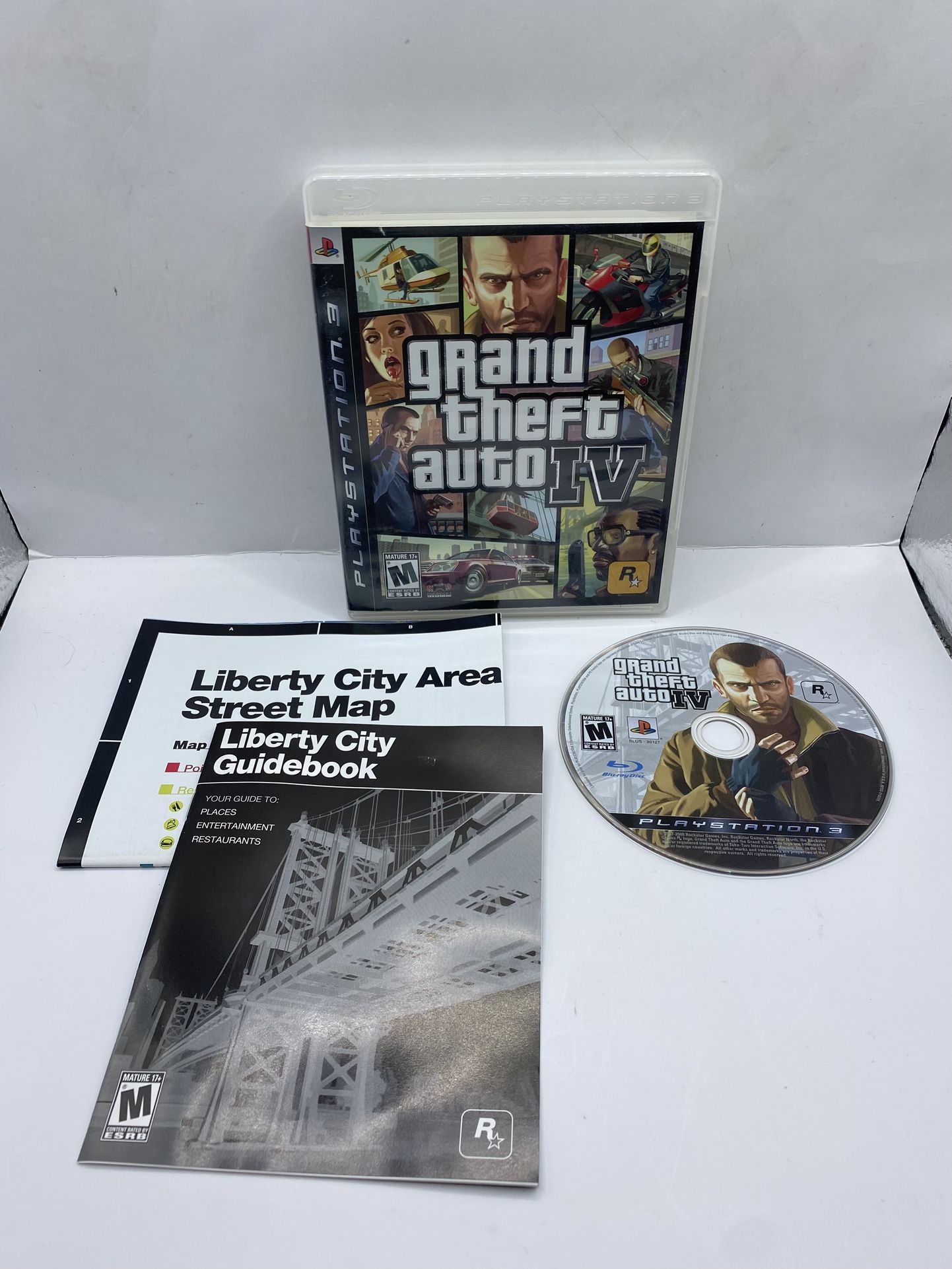 Grand Theft Auto 4 IV PS3 CIB W/ Map & Manual - PlayStation 3 GTA 4
