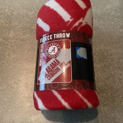 Brand New Alabama Crimson Tide Fleece Throw 