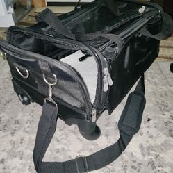 Sherpa Deluxe Black Airline Approved Soft Sided Dog & Cat Carrier, 19" L X 11.8" W X 11.5"