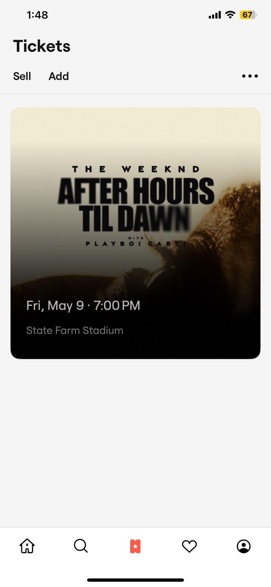 The Weekend Concert Tickets