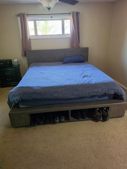 California King Novaform Mattress + Bedding