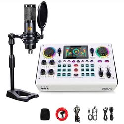 HICALL C100 PRO - P15 Mixing Console Professional Live Streaming - Dual DSP Noise Cancellation, Voice Effects, Long Battery, Cross-Platform