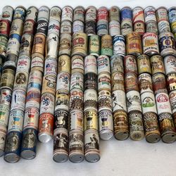 Rare Collection Of 1970 Beer Cans
