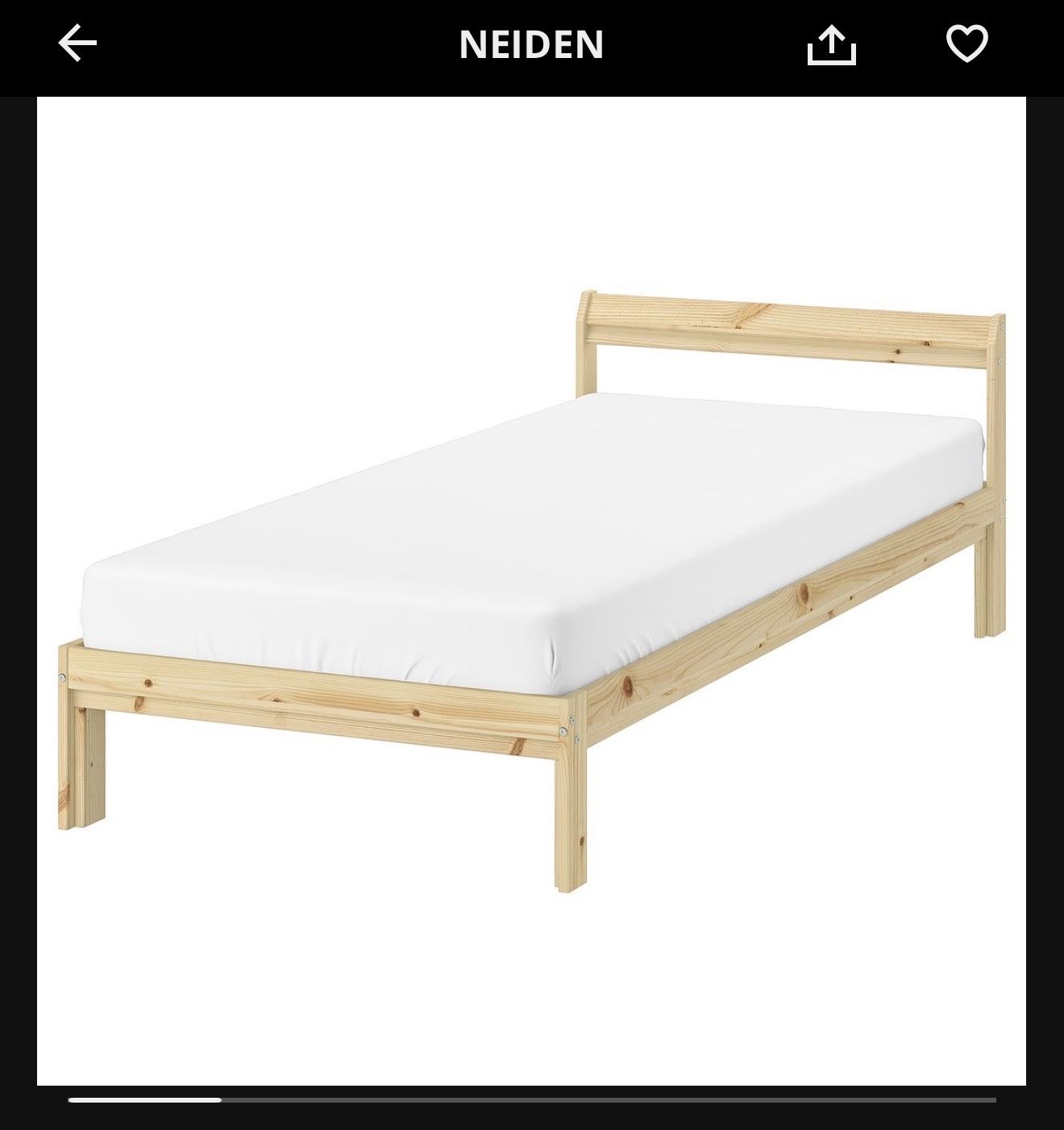 NEIDEN IKEA TWIN BED