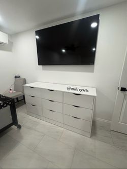 White 9 drawer dresser jumbo