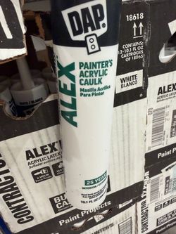 NEW Box of 12 DAP ALEX Acrylic White Painter’s Caulk Caulking