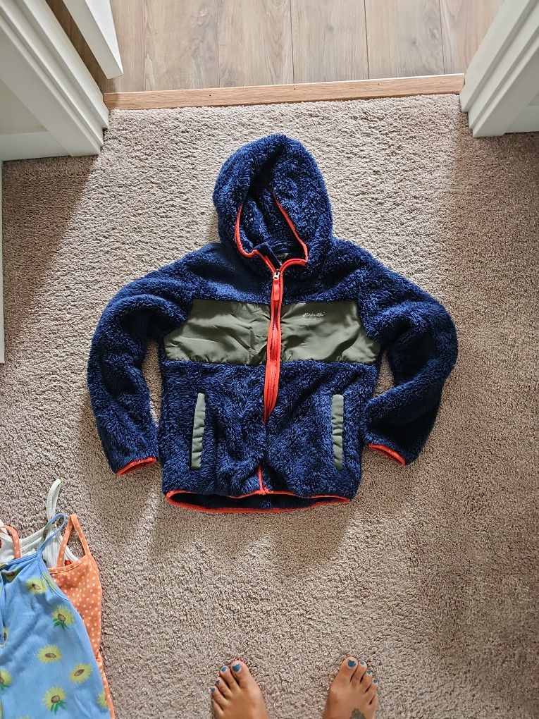 Eddie Bauer Size medium 10-12 Sherpa Jacket