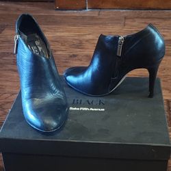 Saks Fifth Avenue Ladies Ankle Heeled Boots