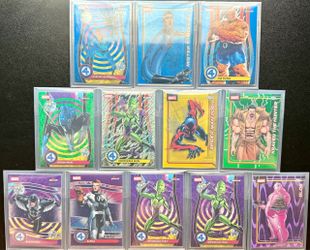 2026 Topps Marvel Finest Chrome 12 Card Lot /75 /99 /150 /275 Refractors