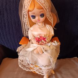  Vintage Musical Bride Doll