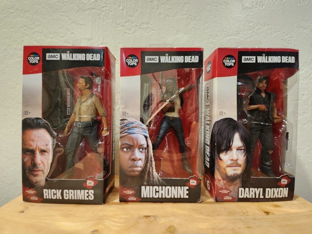 Mcfarlane Toys The Walking Dead Color Tops Set Of 3