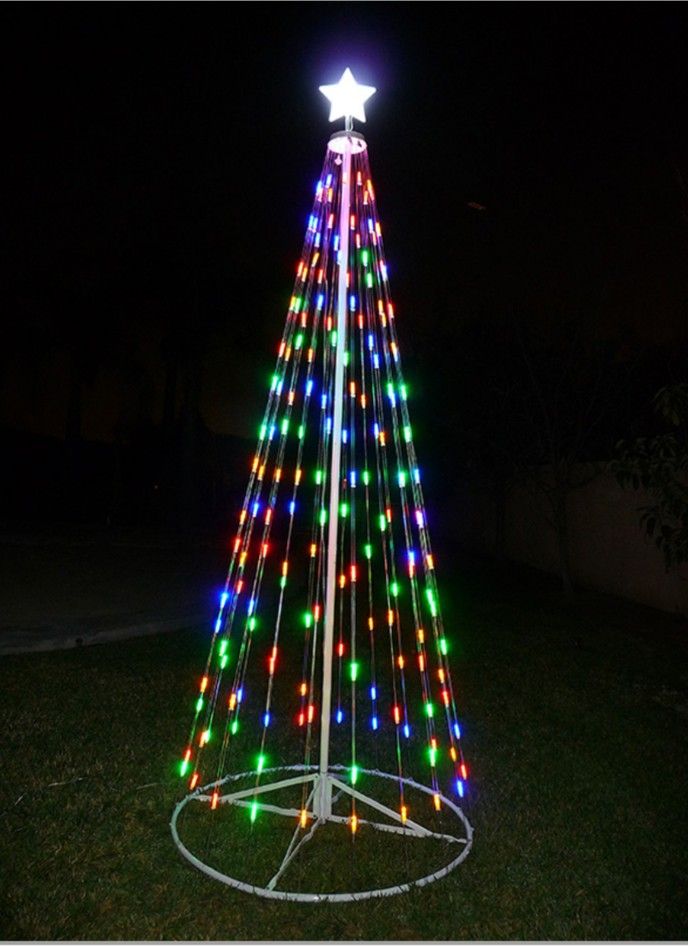 9 Ft Outdoor Light Strand Christmas Tree