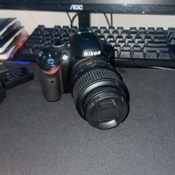 Nikon D3200 18-55 Lens With 3 Included Batteries 