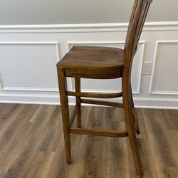 4  Wood Counter Stools