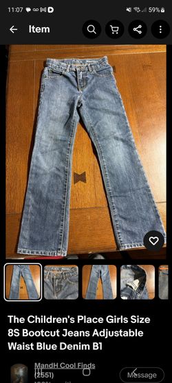 The Children's Place Girls Size 8S Bootcut Jeans