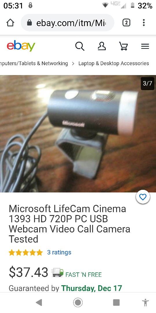 Microsoft Mini PC Camera