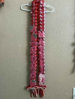 Strawberry Shortcake Lei (custom)