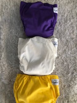 3 Fuzzi Bunz Pocket cloth diapers