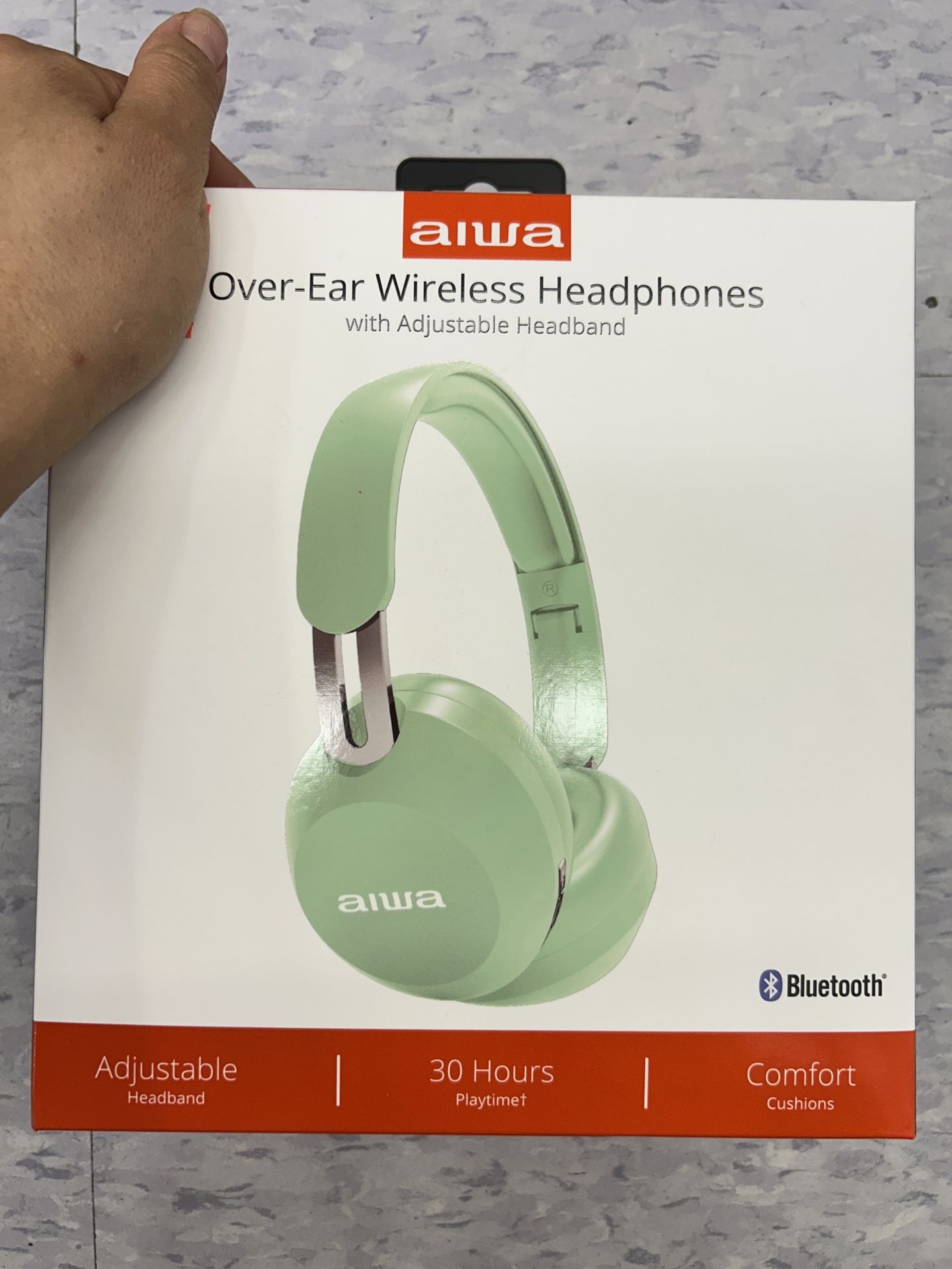 NWT Aiwa Over-Ear Wireless Headphones