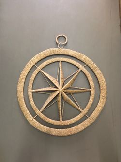 One Woven Natural Compass Star
