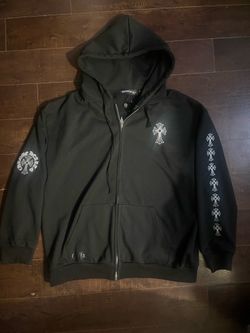 black chrome hoodie size M