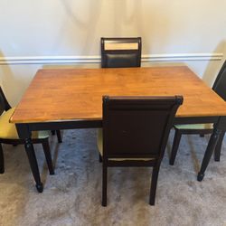Dinning table with 4 Chairs 