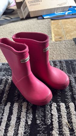 Hunter boots size 7 toddler