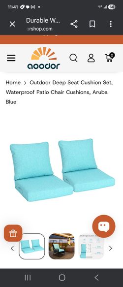 Patio deep seat cushion