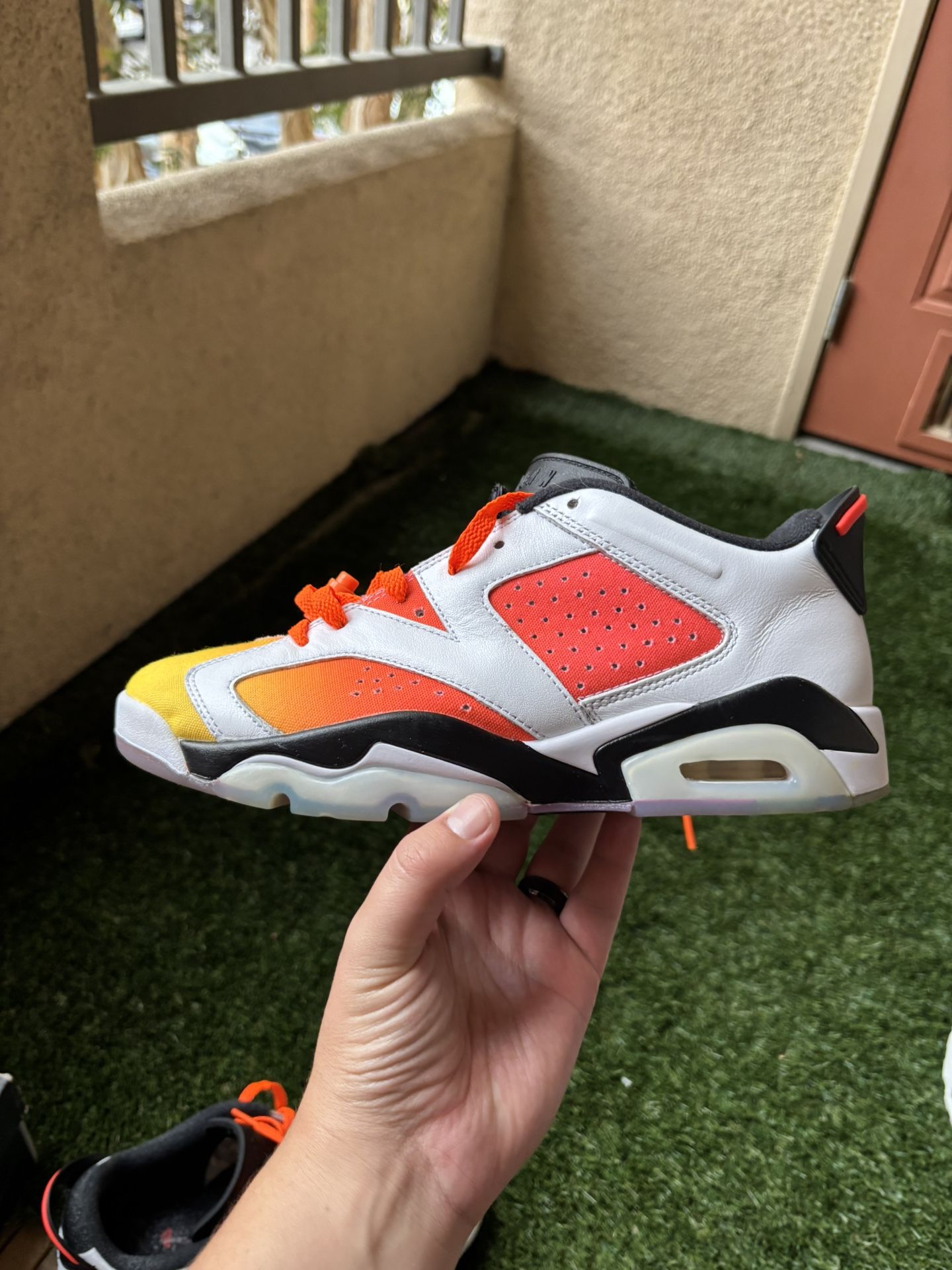 Jordan Retro 6 Low Orange And Yellow