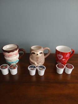 3 Mugs With Kcups