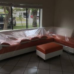 Leather Sectional Sofa Never Used 