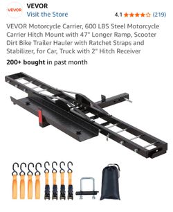 Steel Motorcycle/Dirt Bike Carrier Hitch Mount