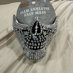 Glam Skeleton Half Mask