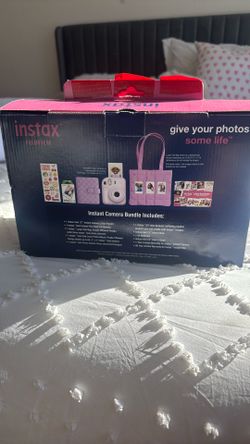 Instax Bag And Soft Cover Photo Album Purple Pillowed Design 