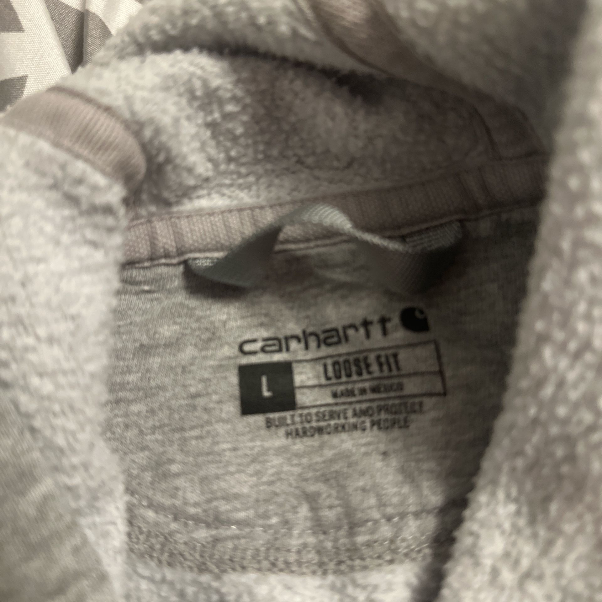 Grey and Black Carhartt Hoodie