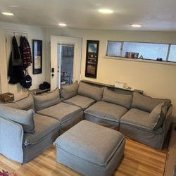 Sofa Couch Sectional Ottoman