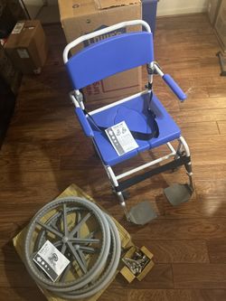 Shower Wheelchair With Big Wheel Attachments
