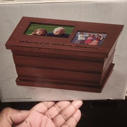 Wood Jewelry Boxes Antique Finish Faux Brand New Suede Lining