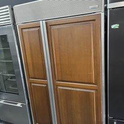 Sub Zero Side By Side Built In 48” Refrigerator Panel Ready Used 