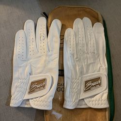 Bruce Bolt Golf Gloves White Medium