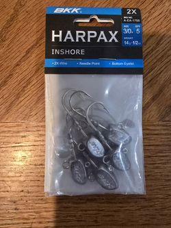 New Box Of 10 BKK Harpax Inshore Jigheads