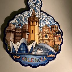 Valencia Decorative Ceramic Tile Art Pot Souvenir 