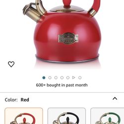 Red Tea Kettle 