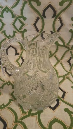 Brilliant Heavy Lead Crystal Pitcher