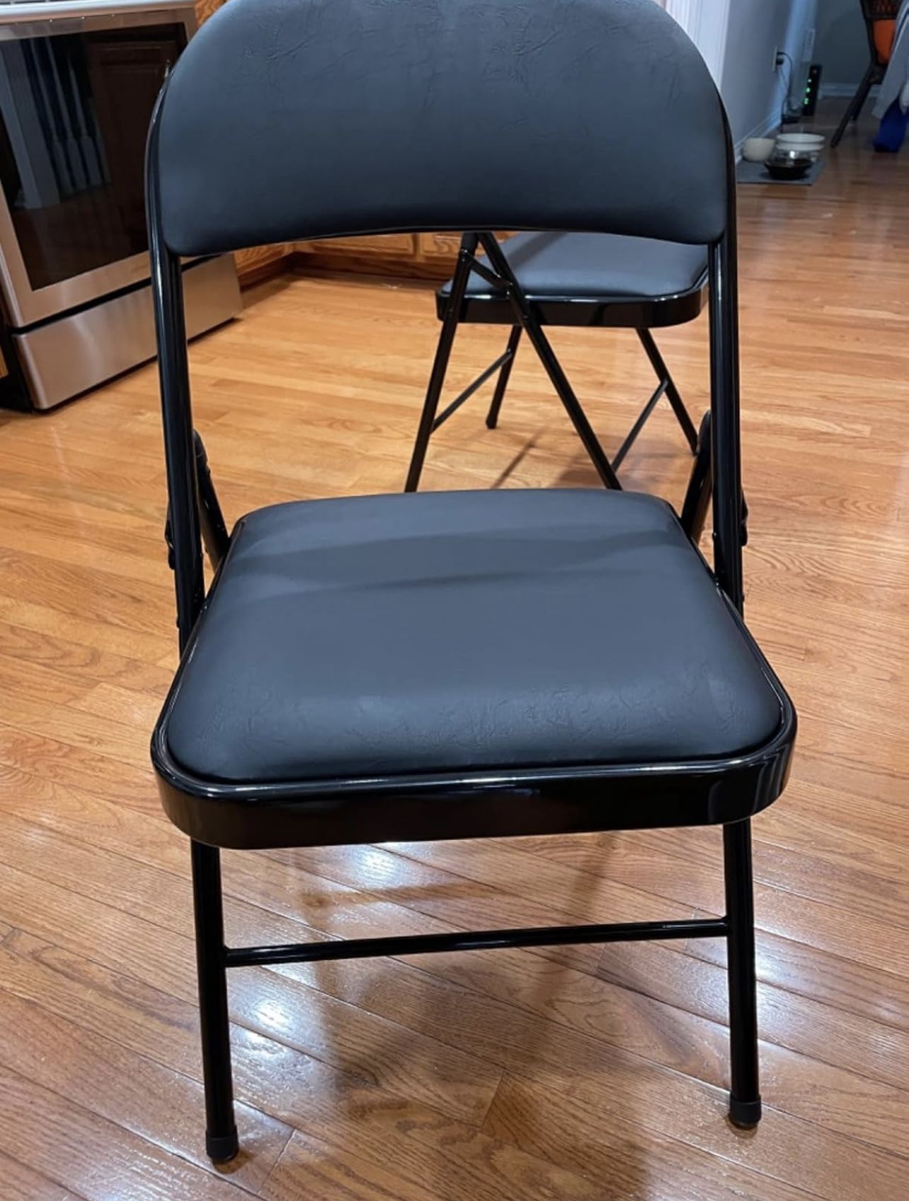 Foldable Chairs With Cushion Seat Set Of 4
